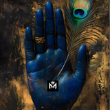 Divine Krishna Hand Metal Poster