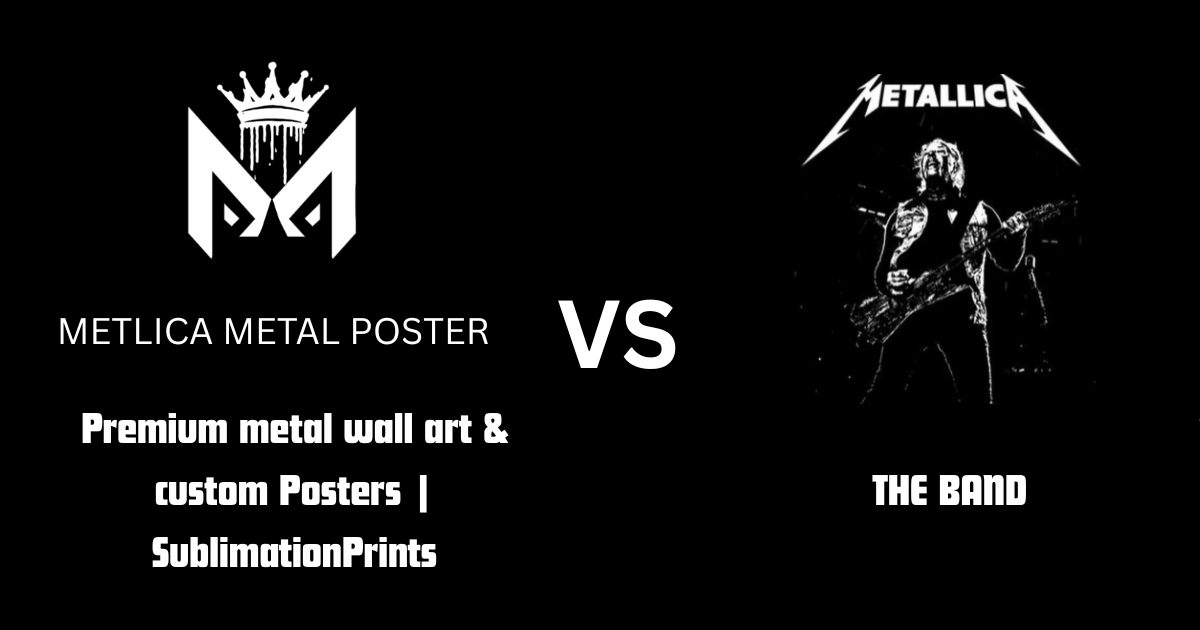 Metlica vs. Metallica: We Make Metal Posters, Not Music