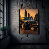 Desert Royalty – Mercedes G-Wagon at Dusk Metal Poster