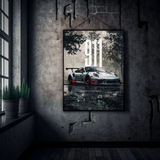 Porsche 911 GT Thunder – Rain Mode Edition Metal Poster