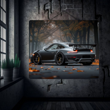 Shadow Racer – Porsche 911 GT2 RS Autumn Drive Metal Poster