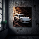 Twilight Apex – Porsche GT3 RS Metal Poster