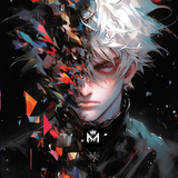 Gojo Satoru's Half Shadow Metal Poster