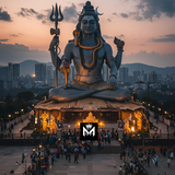 Sunset Blessings – Lord Shiva Divine Metal Poster