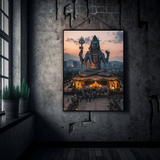 Sunset Blessings – Lord Shiva Divine Metal Poster