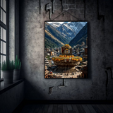 Divine Shivling – Himalaya Temple View Metal Poster