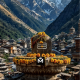 Divine Shivling – Himalaya Temple View Metal Poster