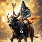The Sacred Journey – Mahadev with Nandi Metal Poster