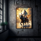 The Sacred Journey – Mahadev with Nandi Metal Poster
