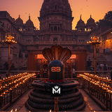 Kashi Vishwanath – Eternal Light of Shiva Metal Poster