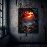 Mystic Moonlit Passage – Fantasy Metal Poster