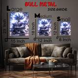 Silver Goku Ultra Instinct Metal Poster