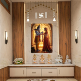 Divine Love Story – Shiv & Parvati Metal Poster
