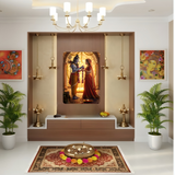 Divine Love Story – Shiv & Parvati Metal Poster