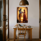 Divine Love Story – Shiv & Parvati Metal Poster