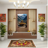 Divine Shivling – Himalaya Temple View Metal Poster