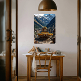 Divine Shivling – Himalaya Temple View Metal Poster