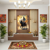 The Sacred Journey – Mahadev with Nandi Metal Poster