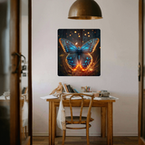 Luminous Wings – Magical Butterfly Night Metal Poster