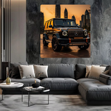 Desert Royalty – Mercedes G-Wagon at Dusk Metal Poster