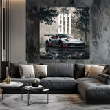 Porsche 911 GT Thunder – Rain Mode Edition Metal Poster