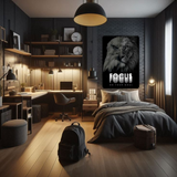 Focus: The Predator's Mindset Metal Poster