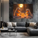 Moonlit Magic: Polar Pals Metal Poster