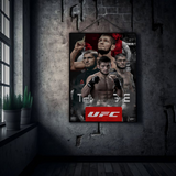 The Eagle’s Legacy: Khabib Nurmagomedov Metal Poster