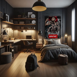 The Eagle’s Legacy: Khabib Nurmagomedov Metal Poster