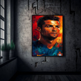 Portugal’s Pride – CR7 Flame Edition Metal Poster