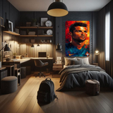 Portugal’s Pride – CR7 Flame Edition Metal Poster