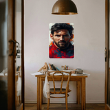 Red Reign – Messi Legacy Metal Poster