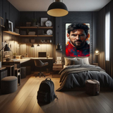 Red Reign – Messi Legacy Metal Poster