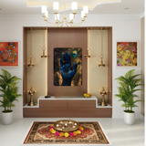Divine Krishna Hand Metal Poster