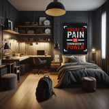 Fitness Motivation Metal Poster
