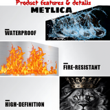 Majestic King: The Crowned Lion Metal Poster