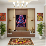 Divine Radiance of Lord Ganesha Metal Poster