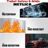 Red Fury – Custom Mustang Beast Mode Metal Poster