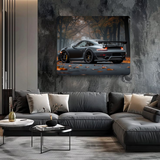 Shadow Racer – Porsche 911 GT2 RS Autumn Drive Metal Poster