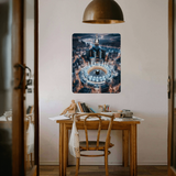 Majestic Aerial View of Mecca Metal Poster